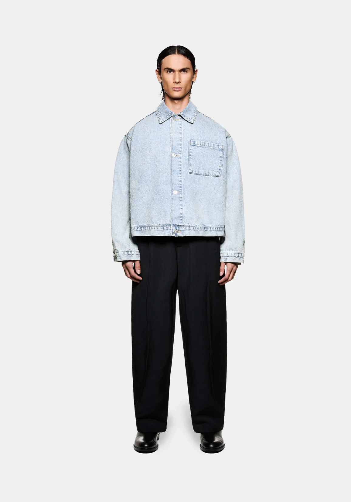 MKI TWISTED WEAVE TRUCKER JACKET