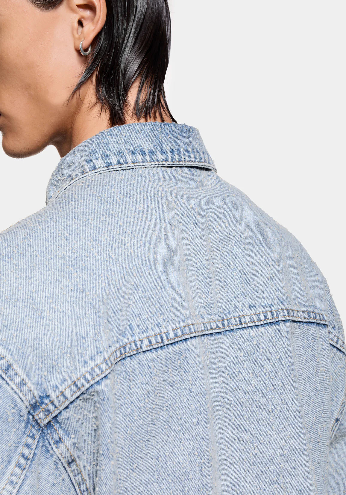 MKI TWISTED WEAVE TRUCKER JACKET