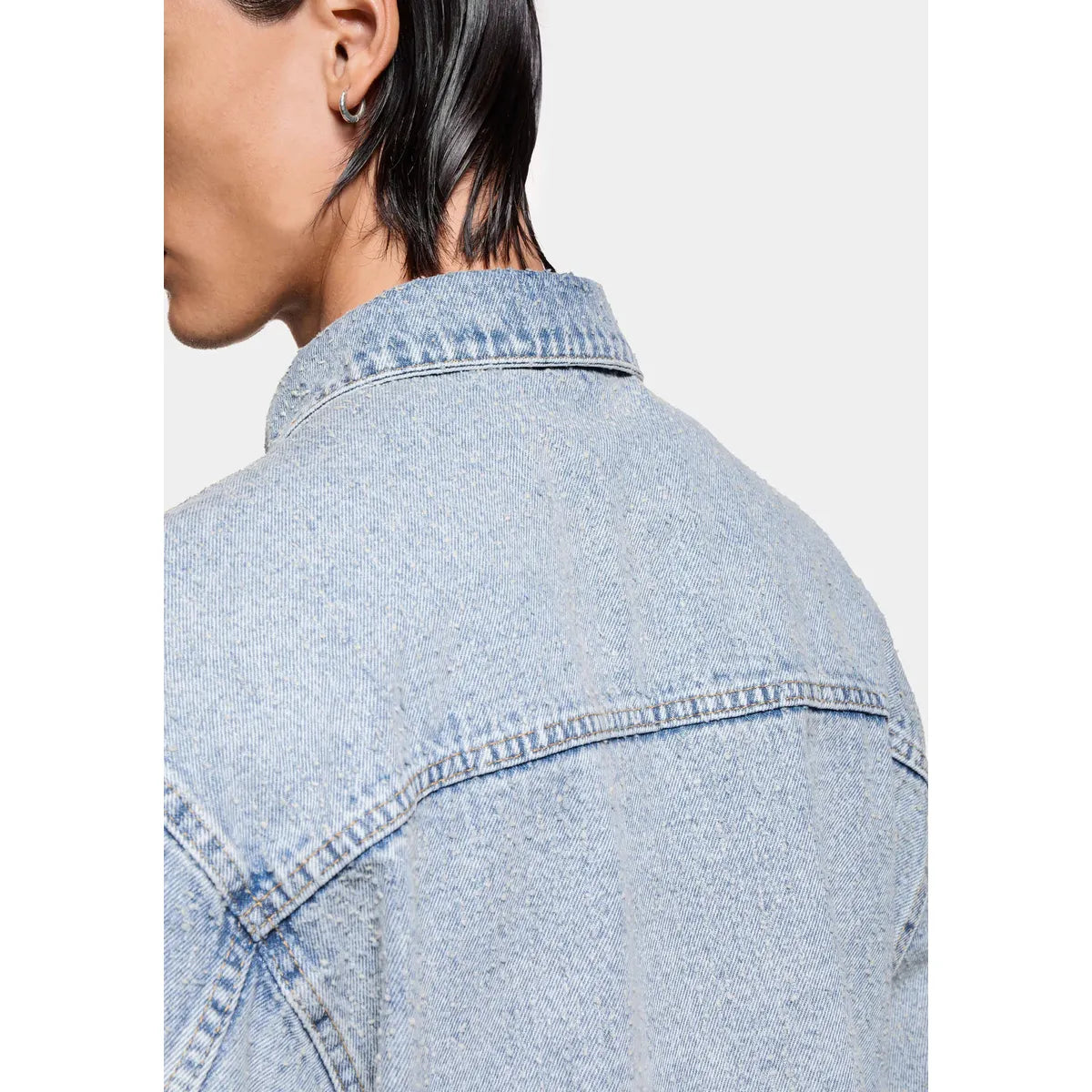 MKI TWISTED WEAVE TRUCKER JACKET