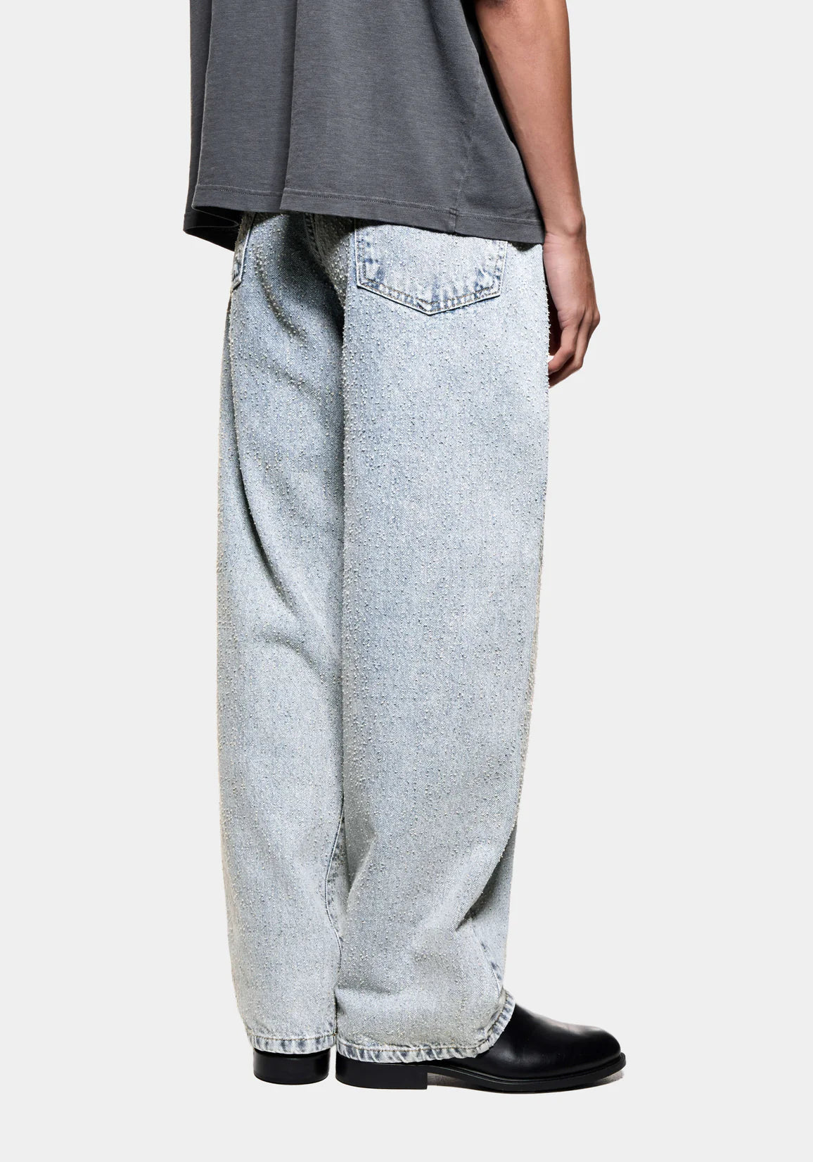MKI TWISTED WEAVE WIDE LEG JEANS