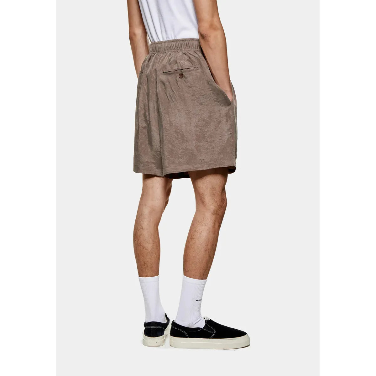 MKI BROWN SANDWASH CUPRO SHORTS