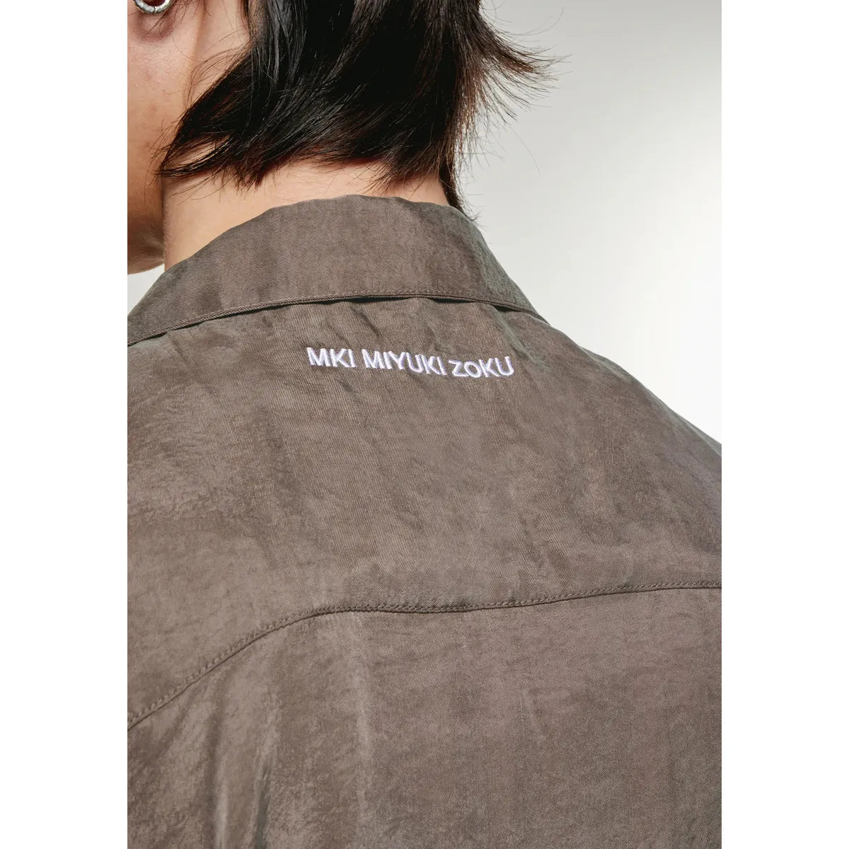 MKI BROWN SANDWASH CUPRO VACATION SHIRT