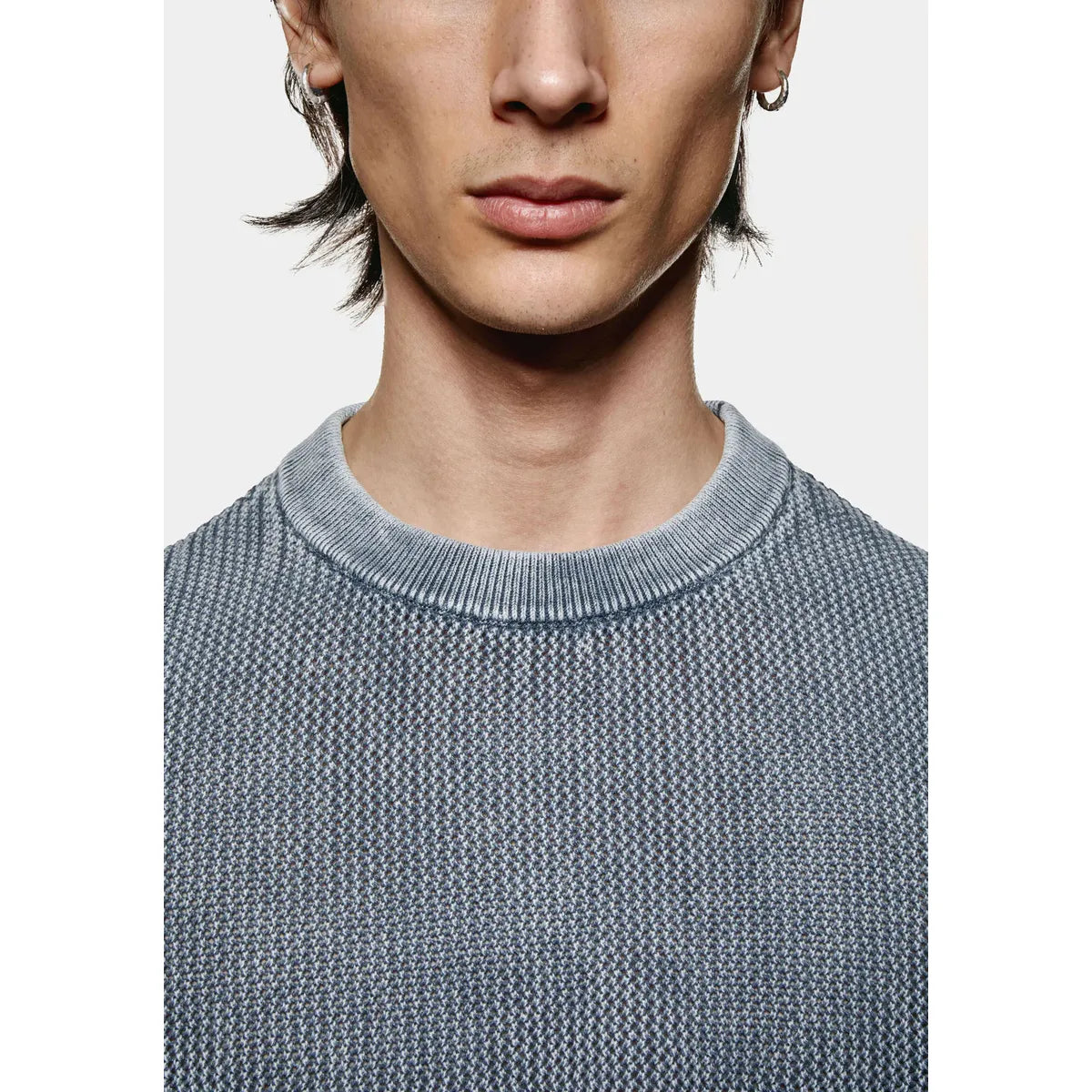 MKI PIGMENT GREY LOOSE GAUGE LONGSLEEVE