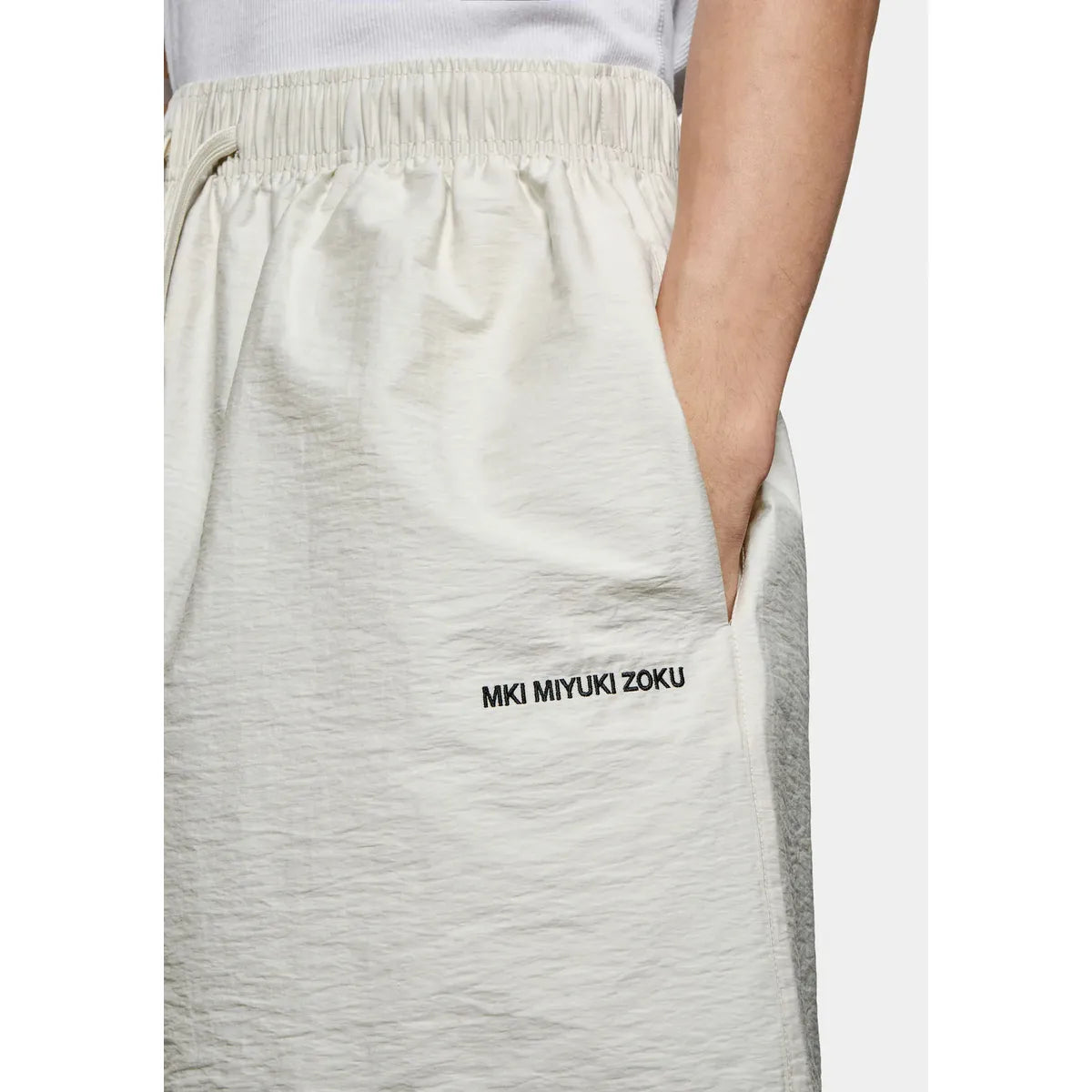 MKI BONE WASHED COTTON NYLON SHORTS