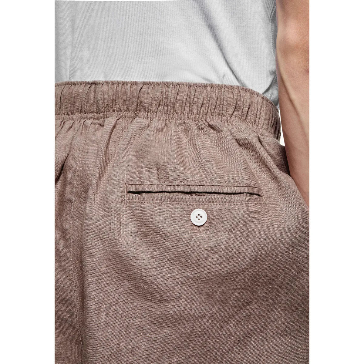 MKI MUSHROOM LINEN SHORTS