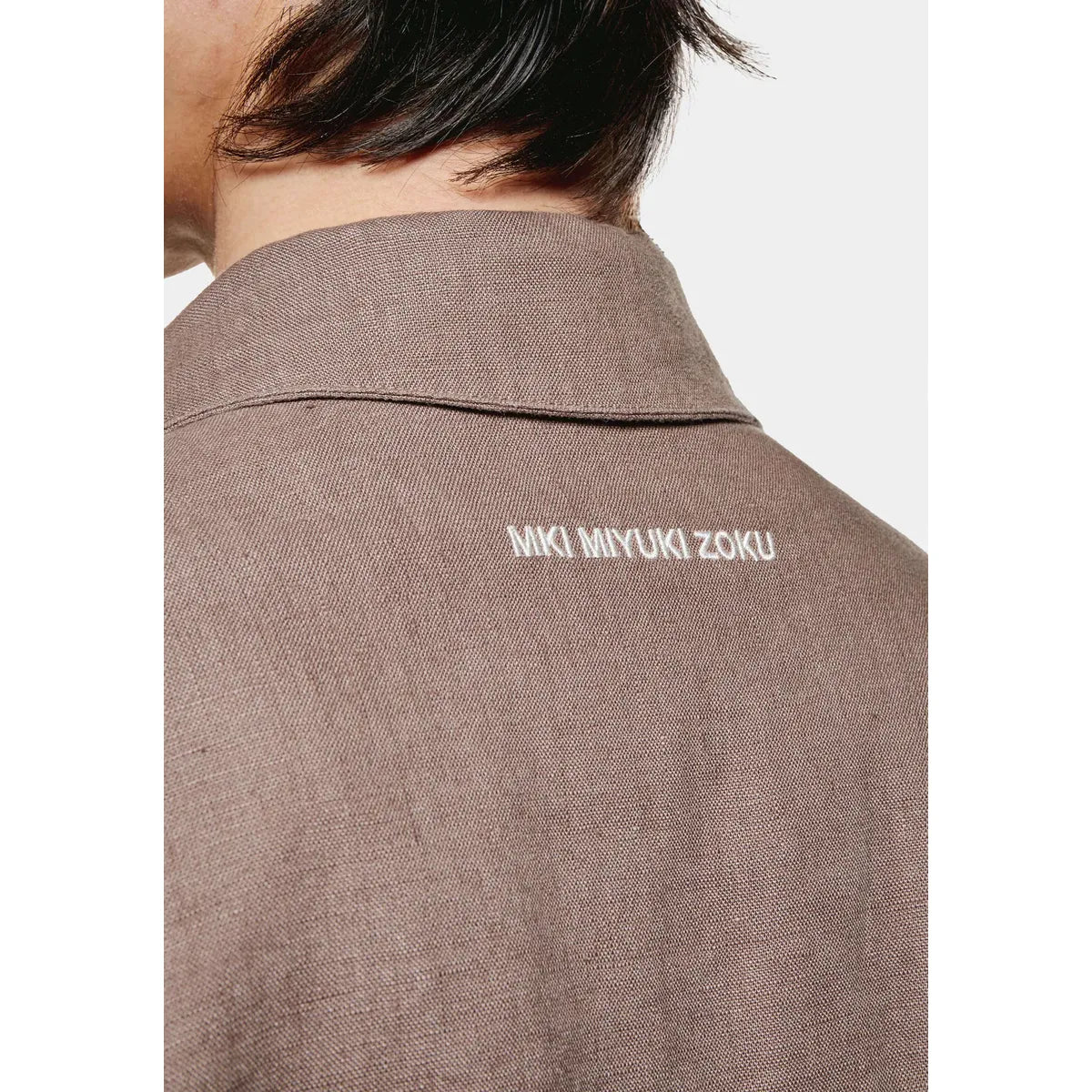 MKI MUSHROOM LINEN BOX DRESS SHIRT