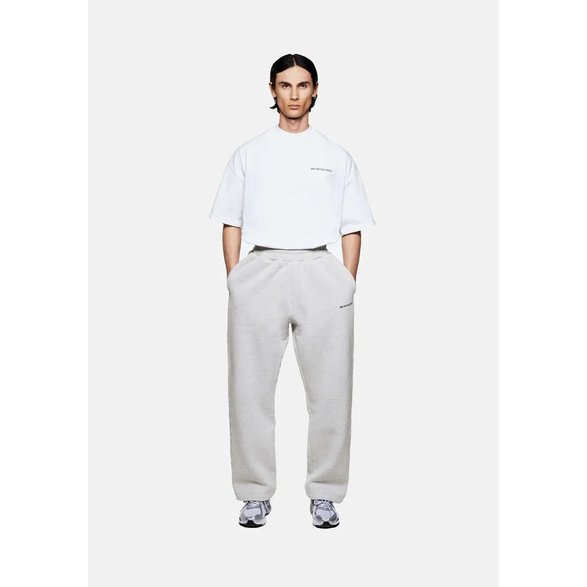 MKI GREY UNIFORM WIDE LEG JOGGERS