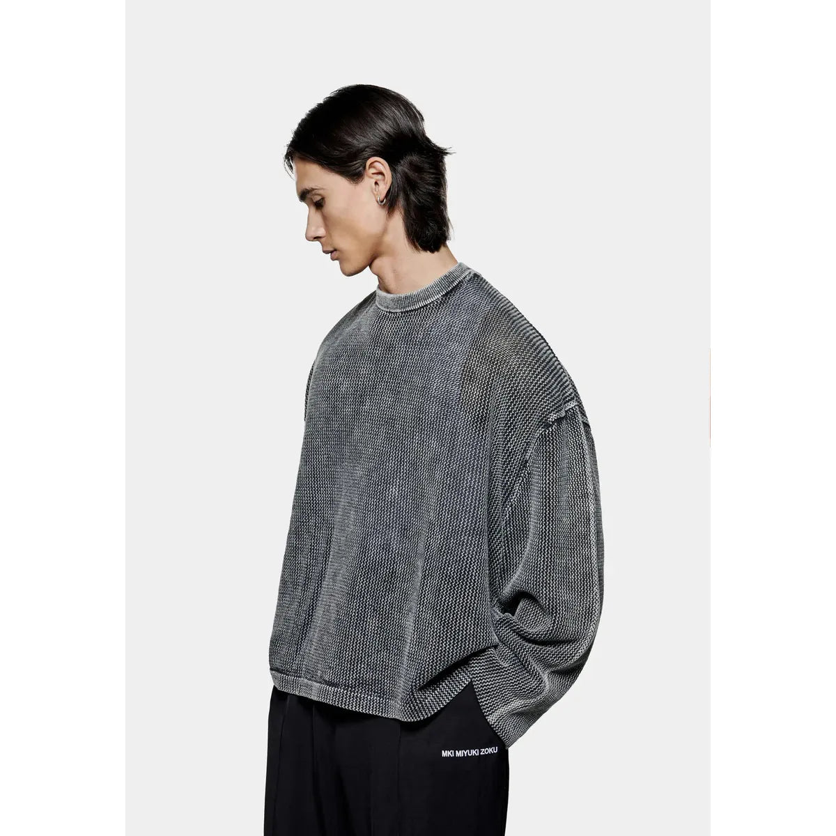MKI PIGMENT BLACK LOOSE GAUGE LONGSLEEVE