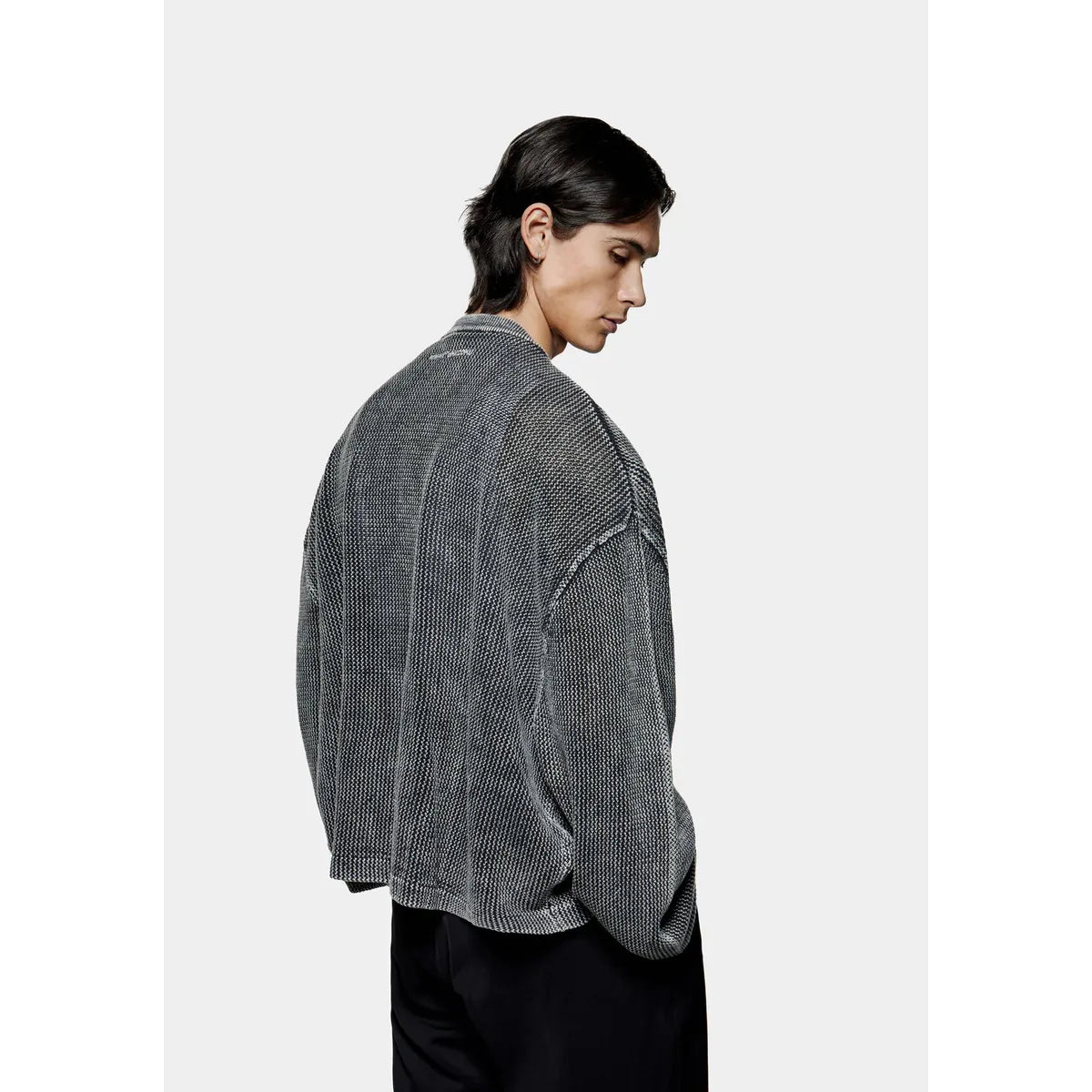 MKI PIGMENT BLACK LOOSE GAUGE LONGSLEEVE