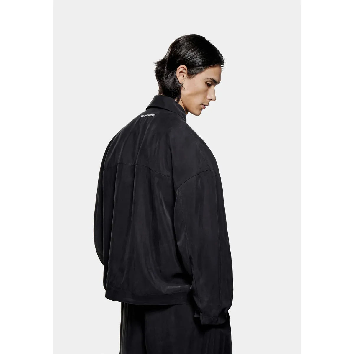 MKI BLACK SANDWASH CUPRO TRUCKER JACKET