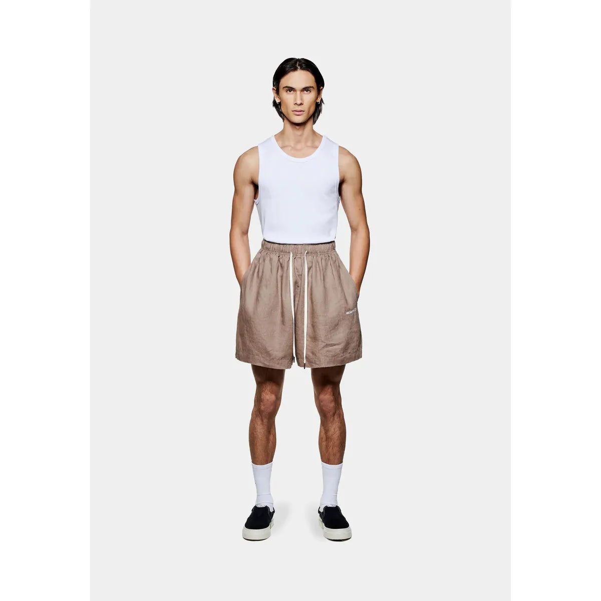 MKI MUSHROOM LINEN SHORTS
