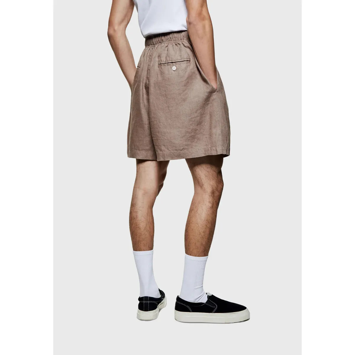 MKI MUSHROOM LINEN SHORTS