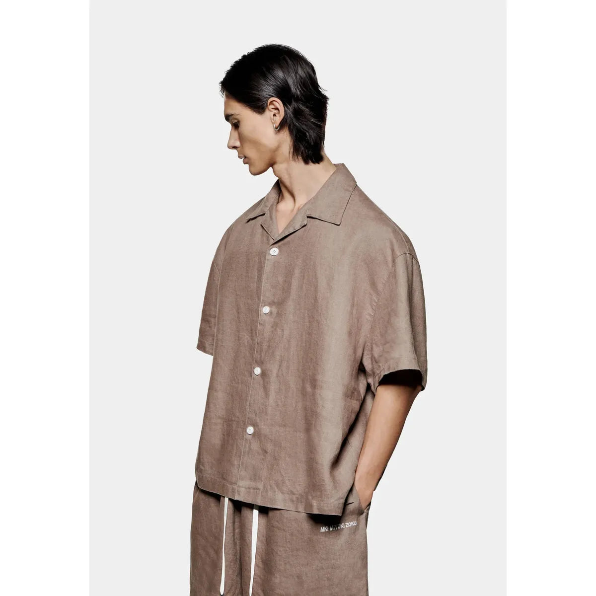 MKI MUSHROOM LINEN VACATION SHIRT
