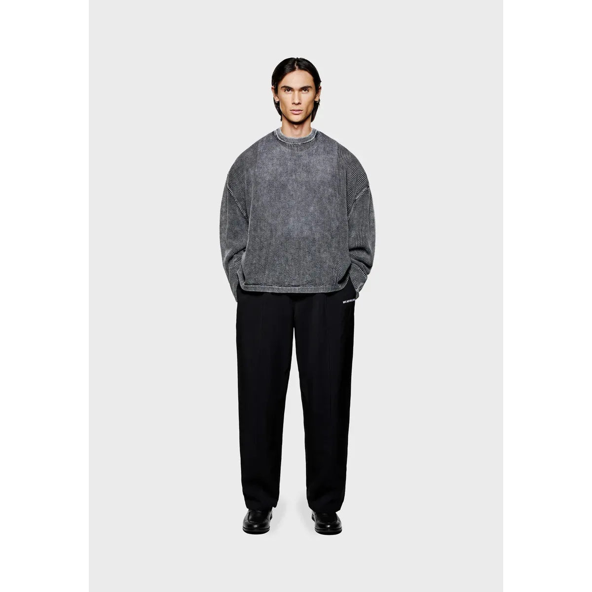 MKI PIGMENT BLACK LOOSE GAUGE LONGSLEEVE