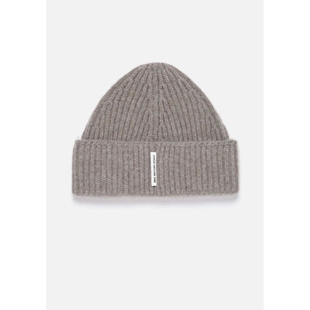 MKI CASHMERE RIBBED BEANIE