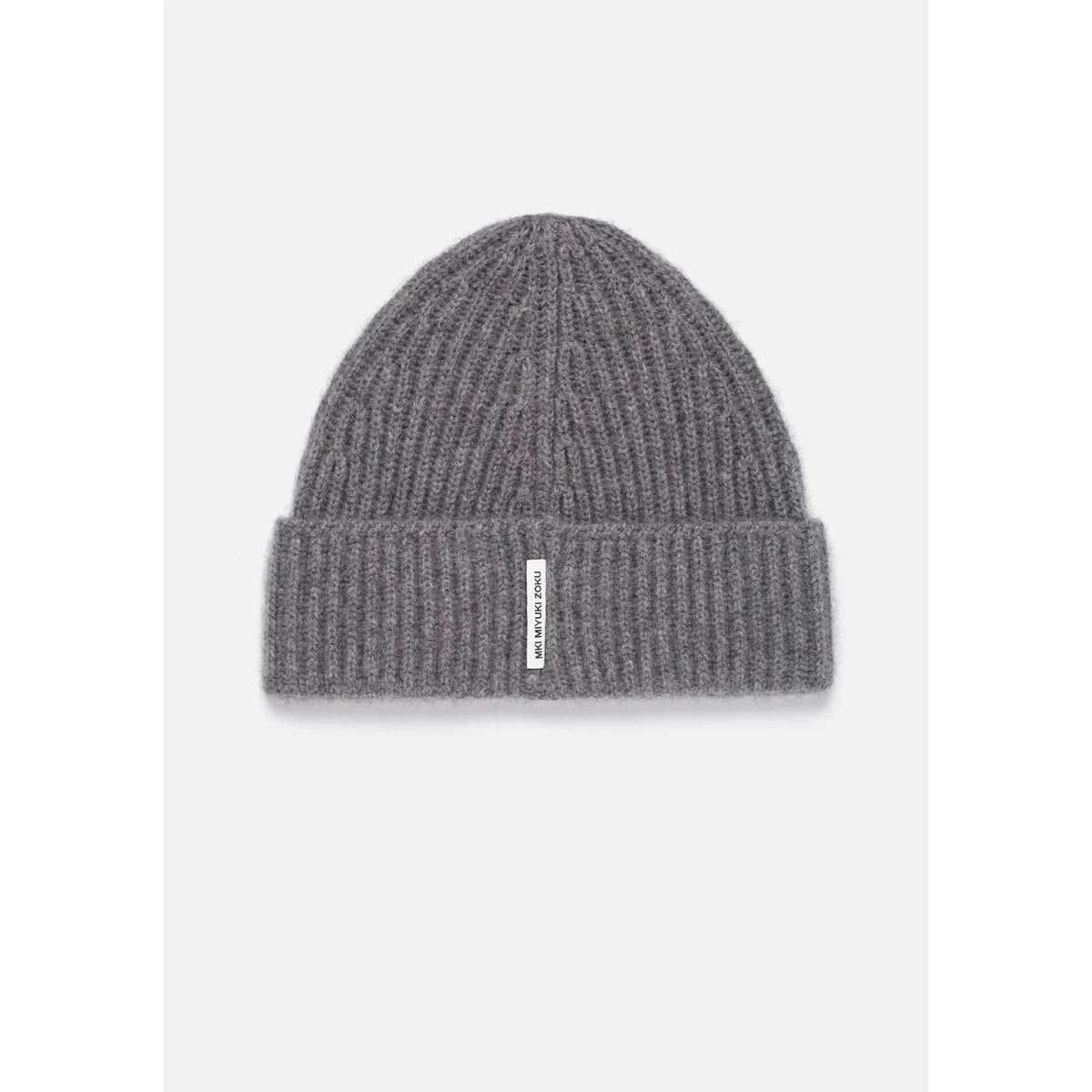 MKI CASHMERE RIBBED BEANIE
