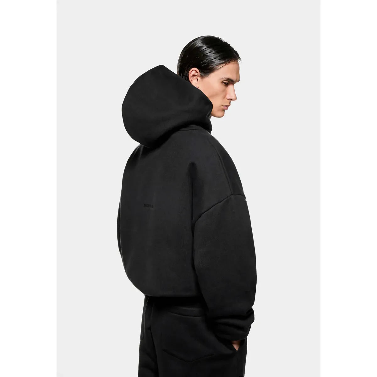 MKI 800 GSM SUPERWEIGHT BLACK HOODY