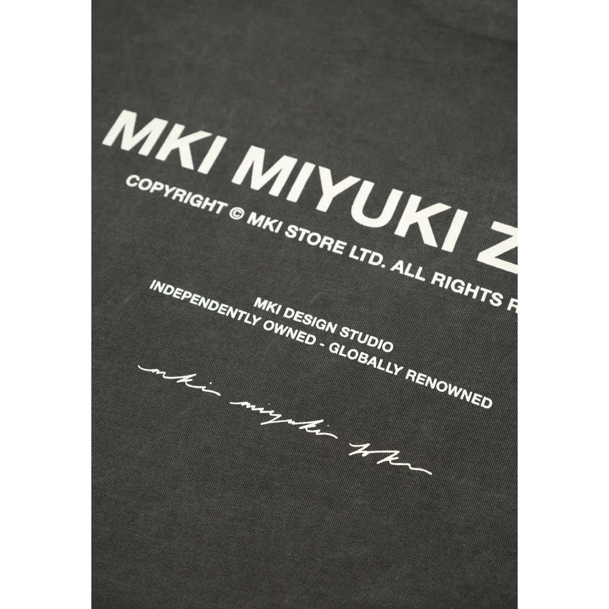 MKI DESIGN STUDIO PIGMENT BLACK T-SHIRT