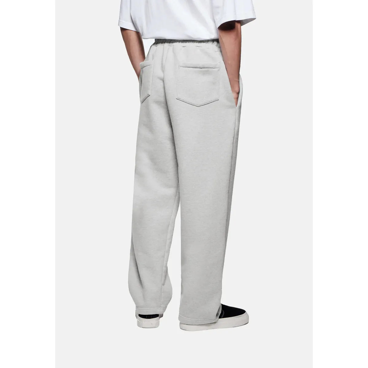 MKI 800 GSM SUPERWEIGHT WIDE LEG GREY JOGGERS