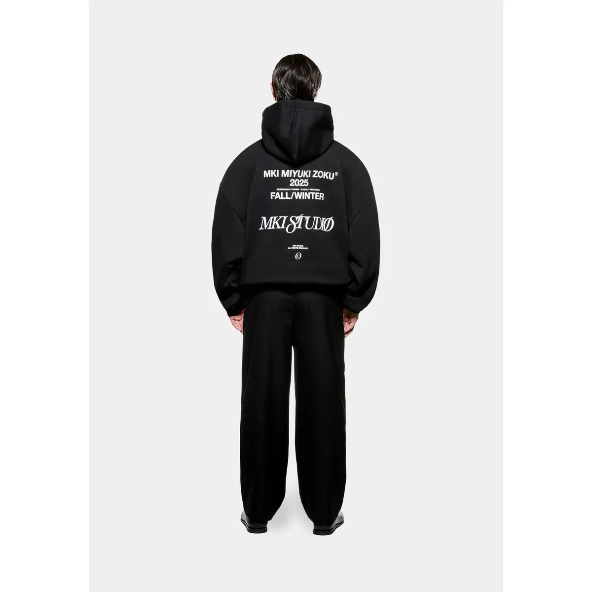 MKI SCRIPT BLACK HOODY
