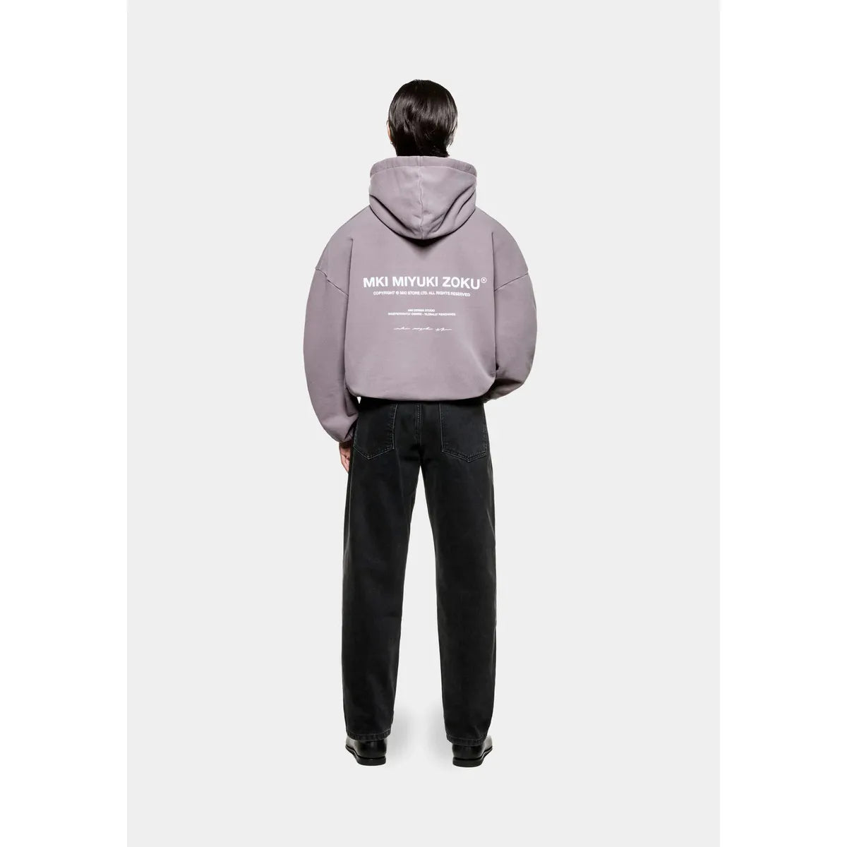 MKI DESIGN STUDIO PIGMENT RAISIN HOODY