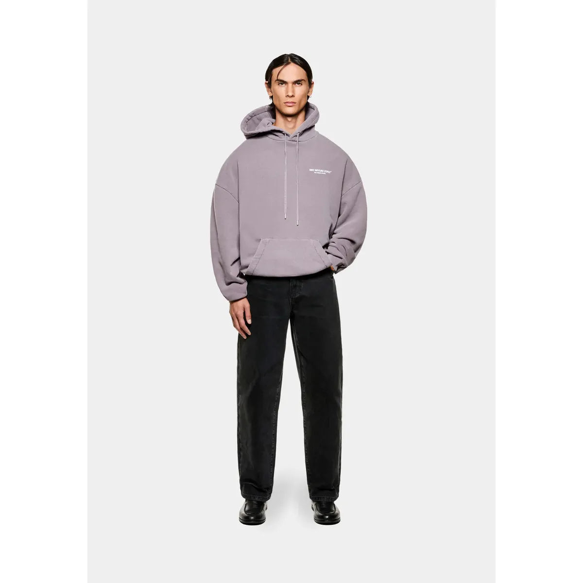 MKI DESIGN STUDIO PIGMENT RAISIN HOODY