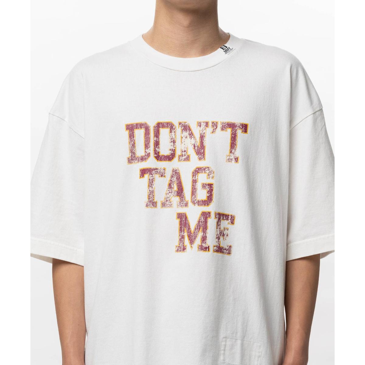 Maison Mihara "Don't Tag Me" Printed White T-shirt