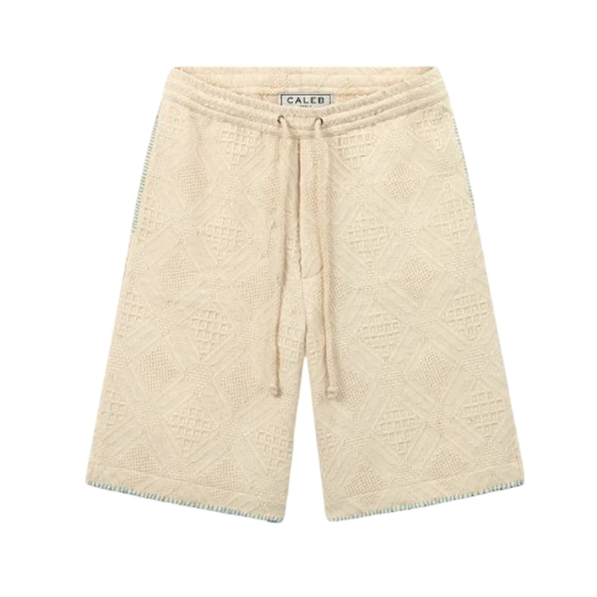 Caleb Fantaisy Beige Shorts With Fancy Details