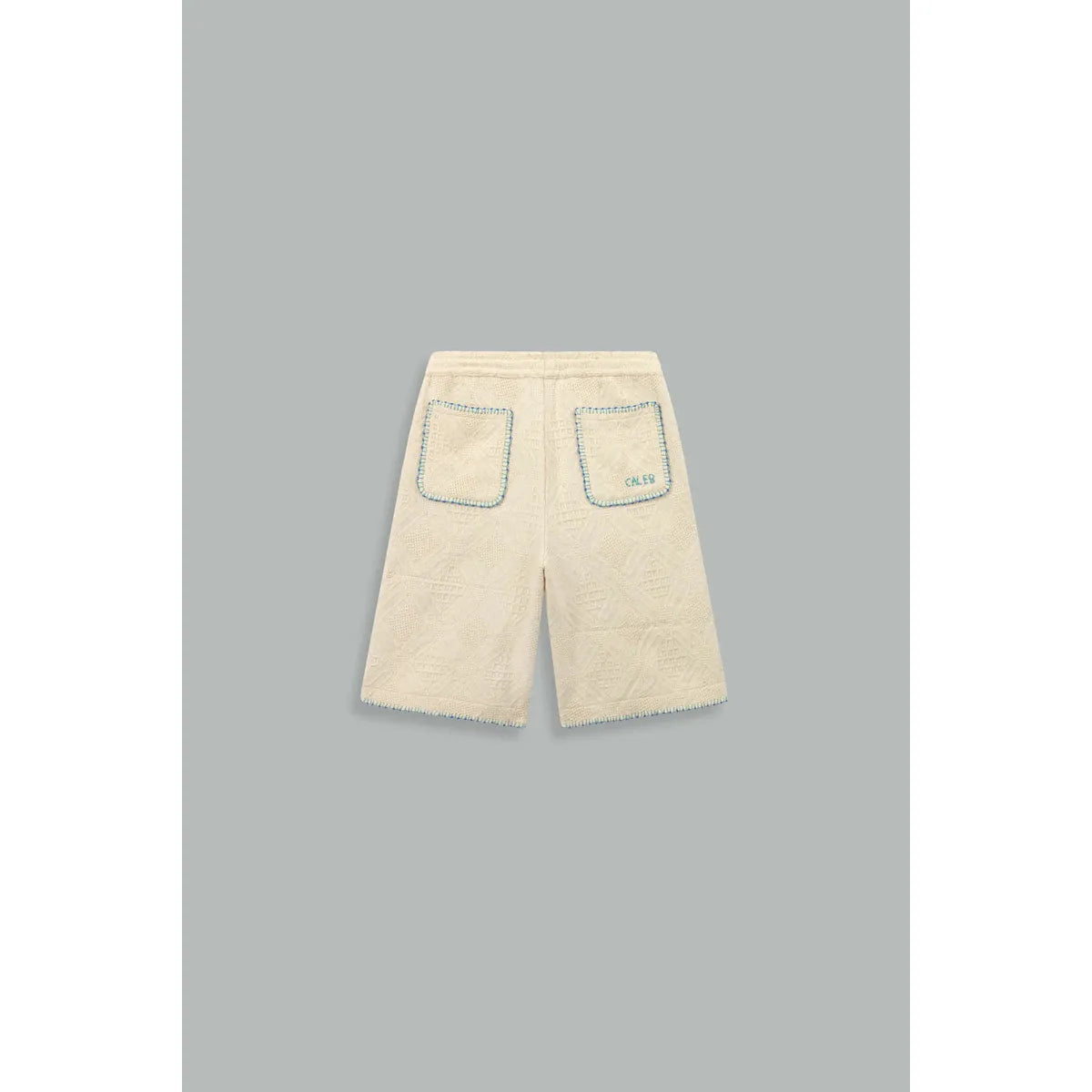 Caleb Fantaisy Beige Shorts With Fancy Details