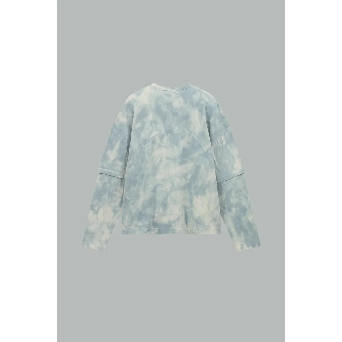 Caleb Blue T-shirt With Marbled Effect Dye