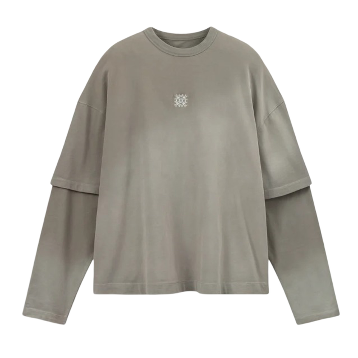 Caleb Taupe T-shirt With Marbled Effect Dye