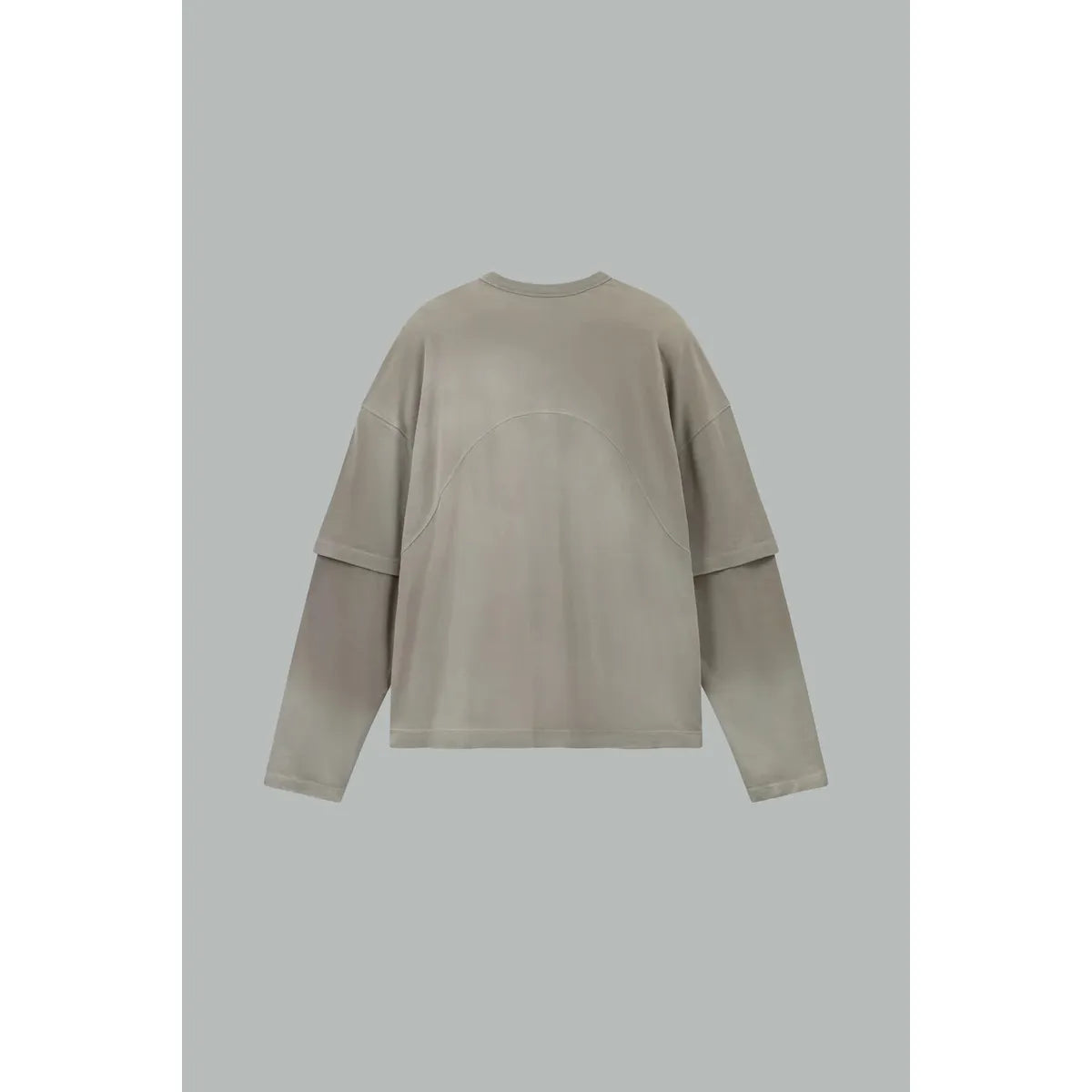 Caleb Taupe T-shirt With Marbled Effect Dye