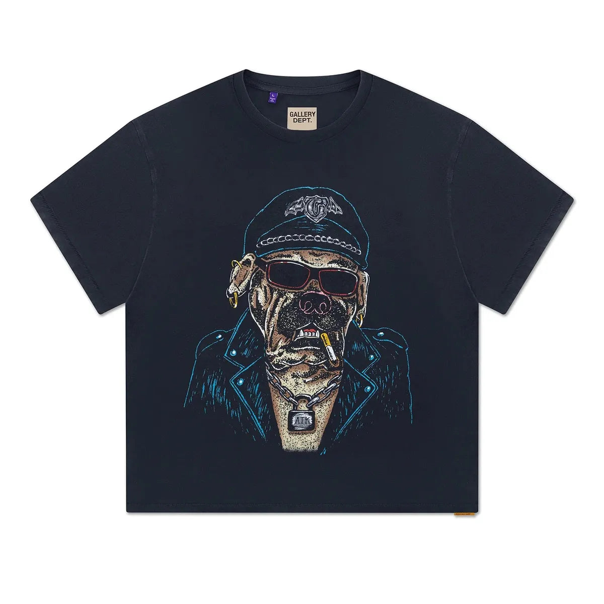 Gallery Dept Oct Biker Dog Black T-shirt