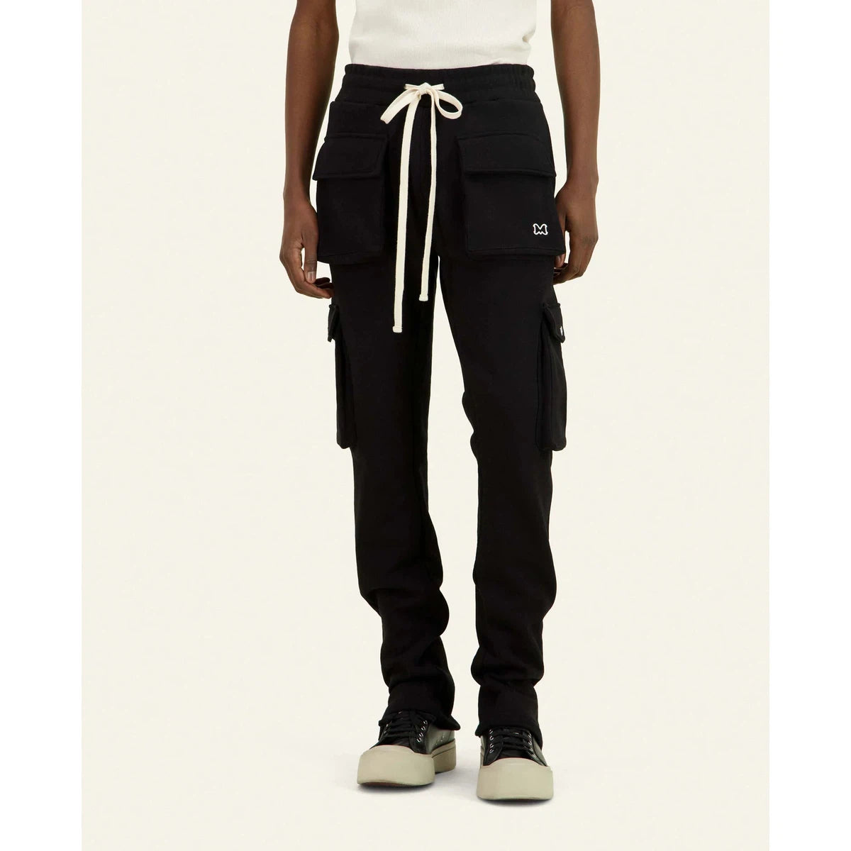 Mouty Black Jogging Cargo Pants