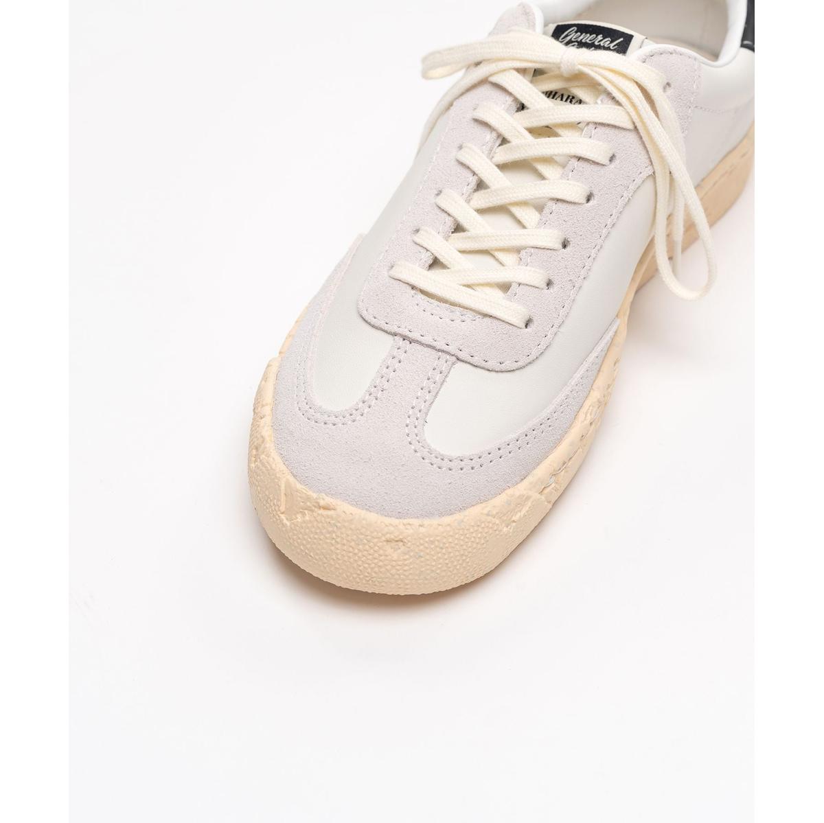 Maison Mihara Yasuhiro "FRANCIS" PAST Sole Mixed Material Low-Top Sneakers