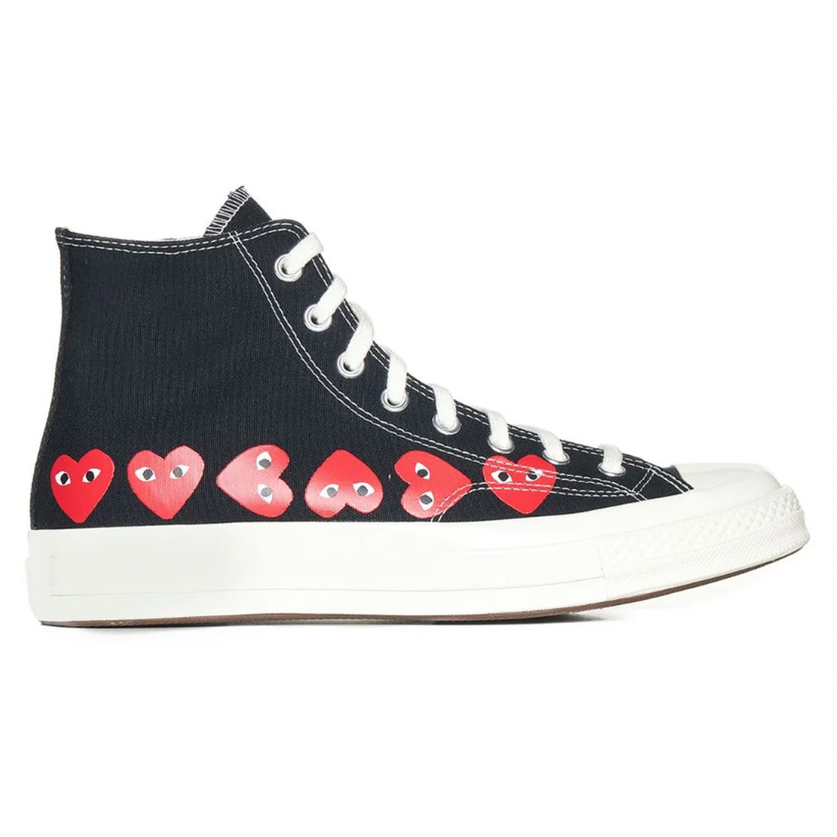 Comme Des Garcons Play Black High-Top Sneakers