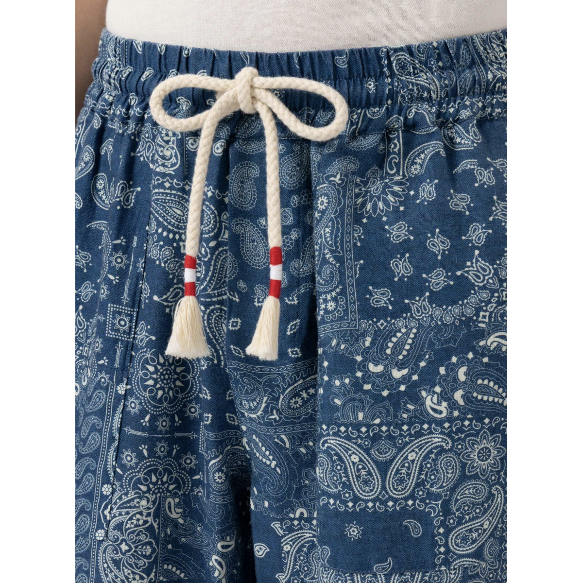 MC2 Linen Pants Calais With Bandanna Print