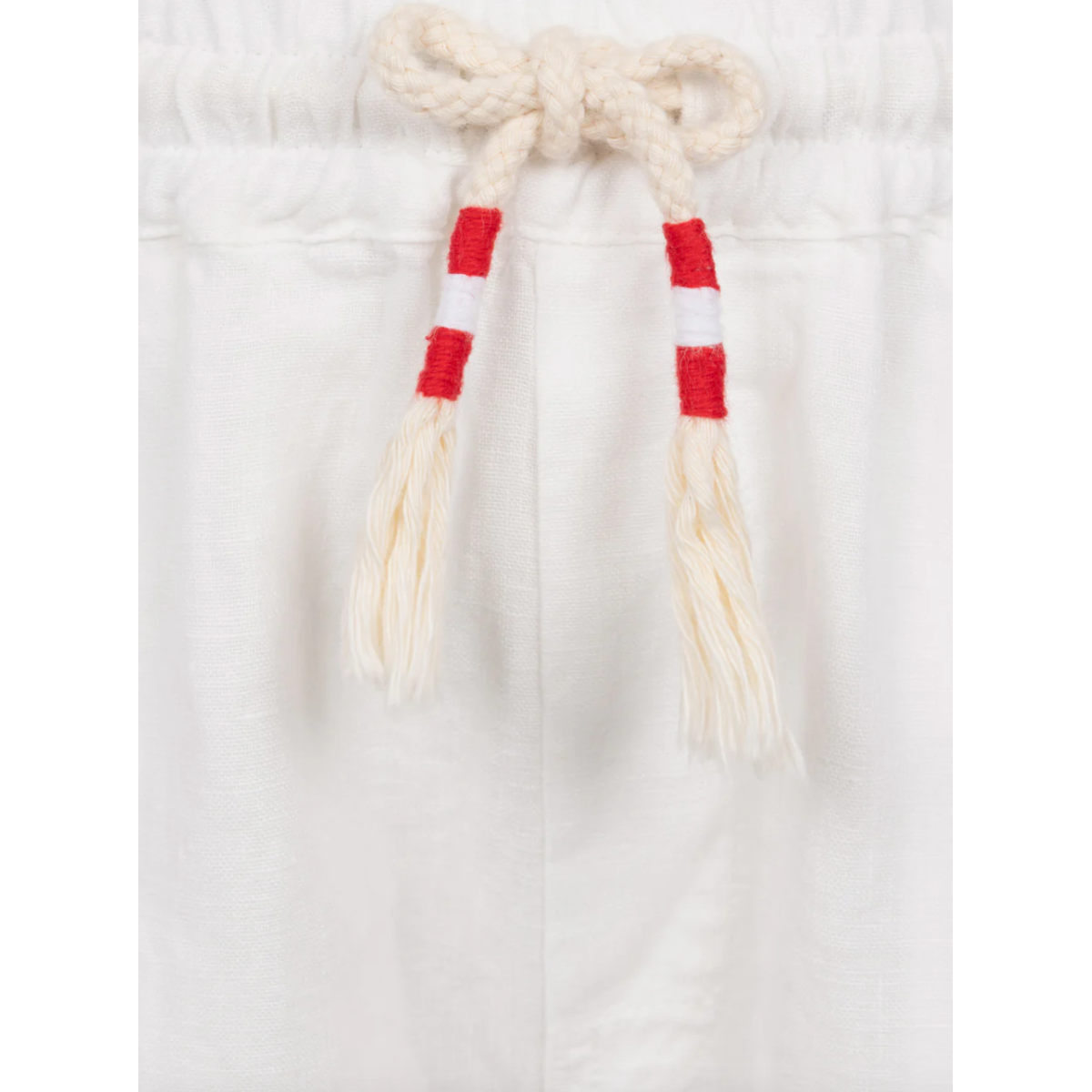 MC2 Marseille Jr White Linen Bermuda