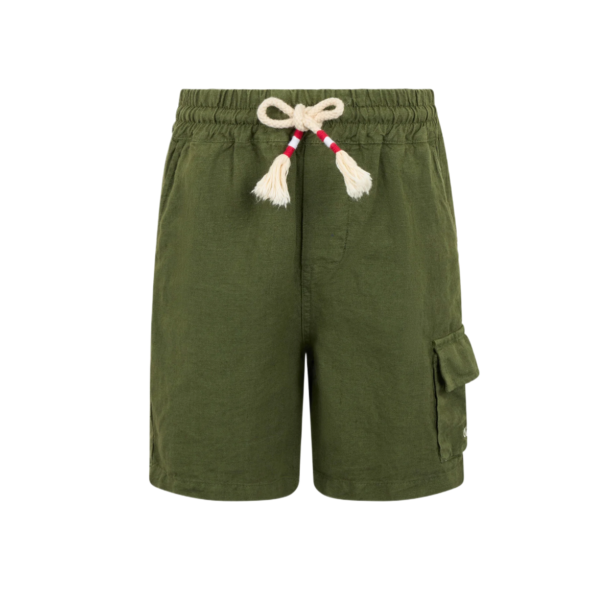 MC2 Marseille Green Linen Bermuda