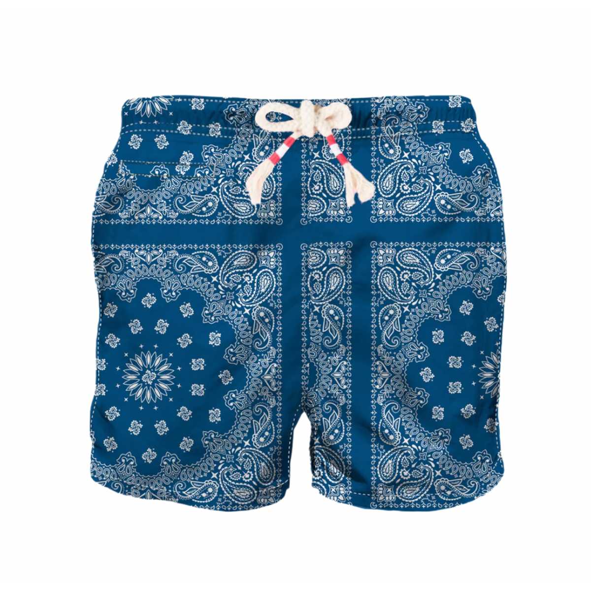 MC2 Man Swim Shorts With Blue Bandanna Print