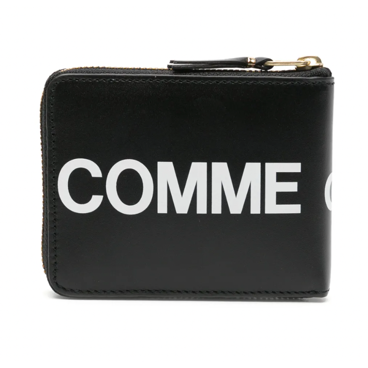 Comme Des Garcons Black Logo-print Leather Wallet
