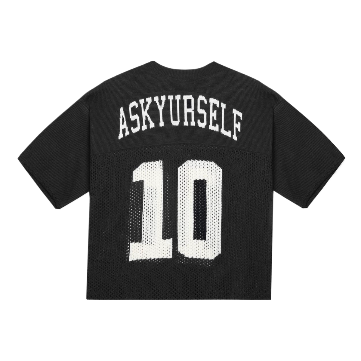 ASKYURSELF - KNIT MESH BLACK JERSEY 10