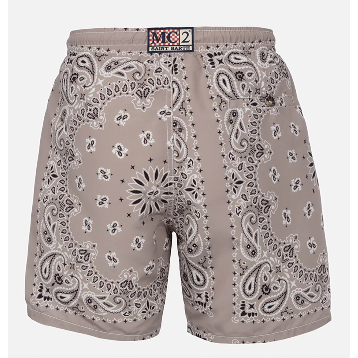 MC2 Man Beige Bandanna Swim Shorts