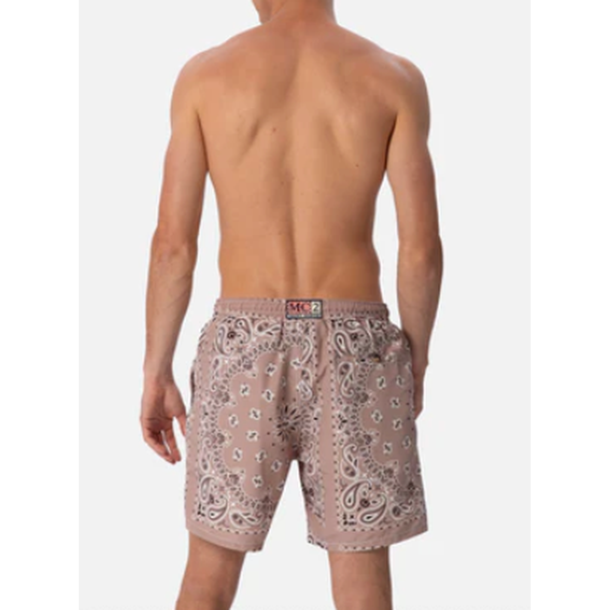 MC2 Man Beige Bandanna Swim Shorts