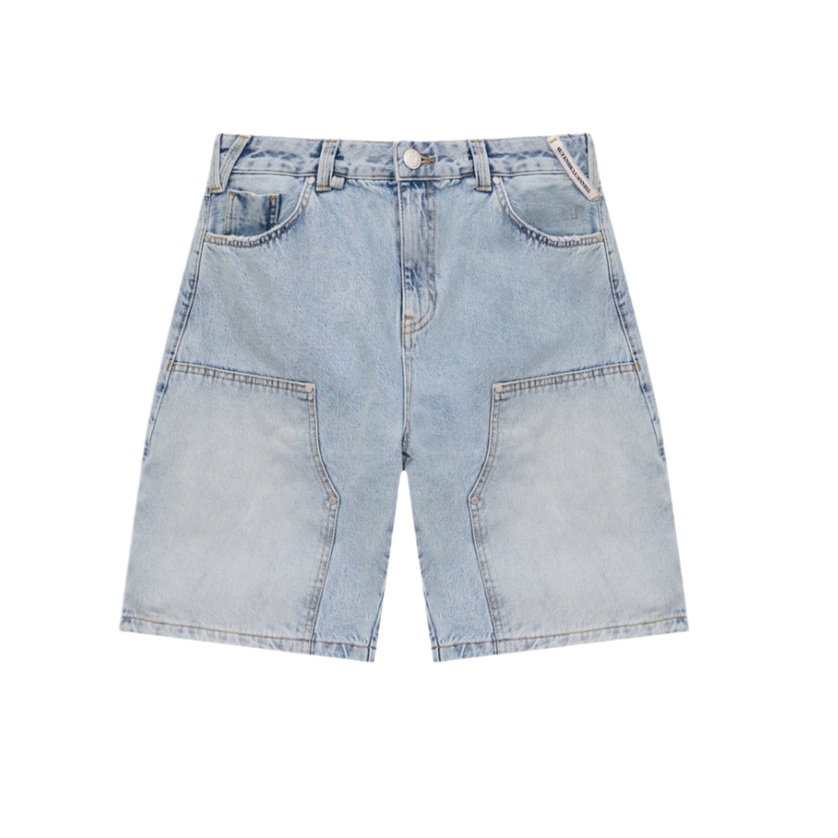 The Couture Club Blue Denim Carpenter Shorts
