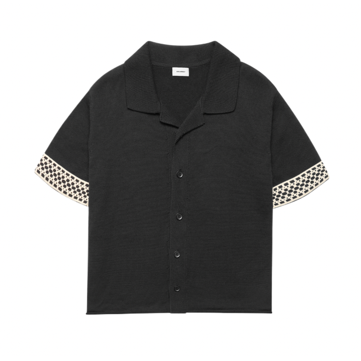 ASKYURSELF - CHECKERBOARD KNIT SHIRT