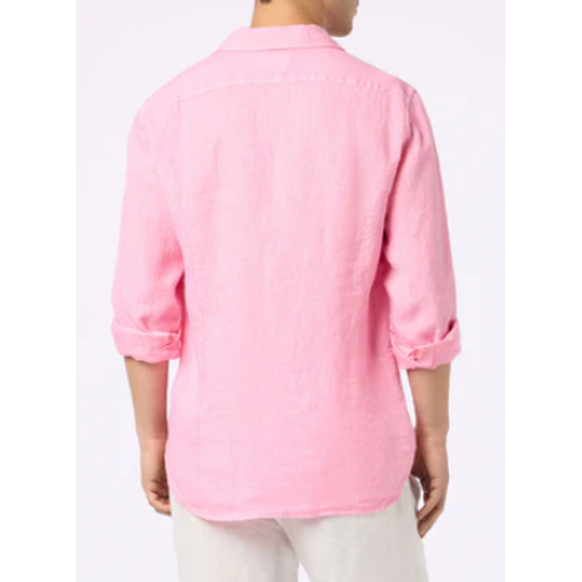 MC2 Man Bubble Pink Linen Shirt Pamplona