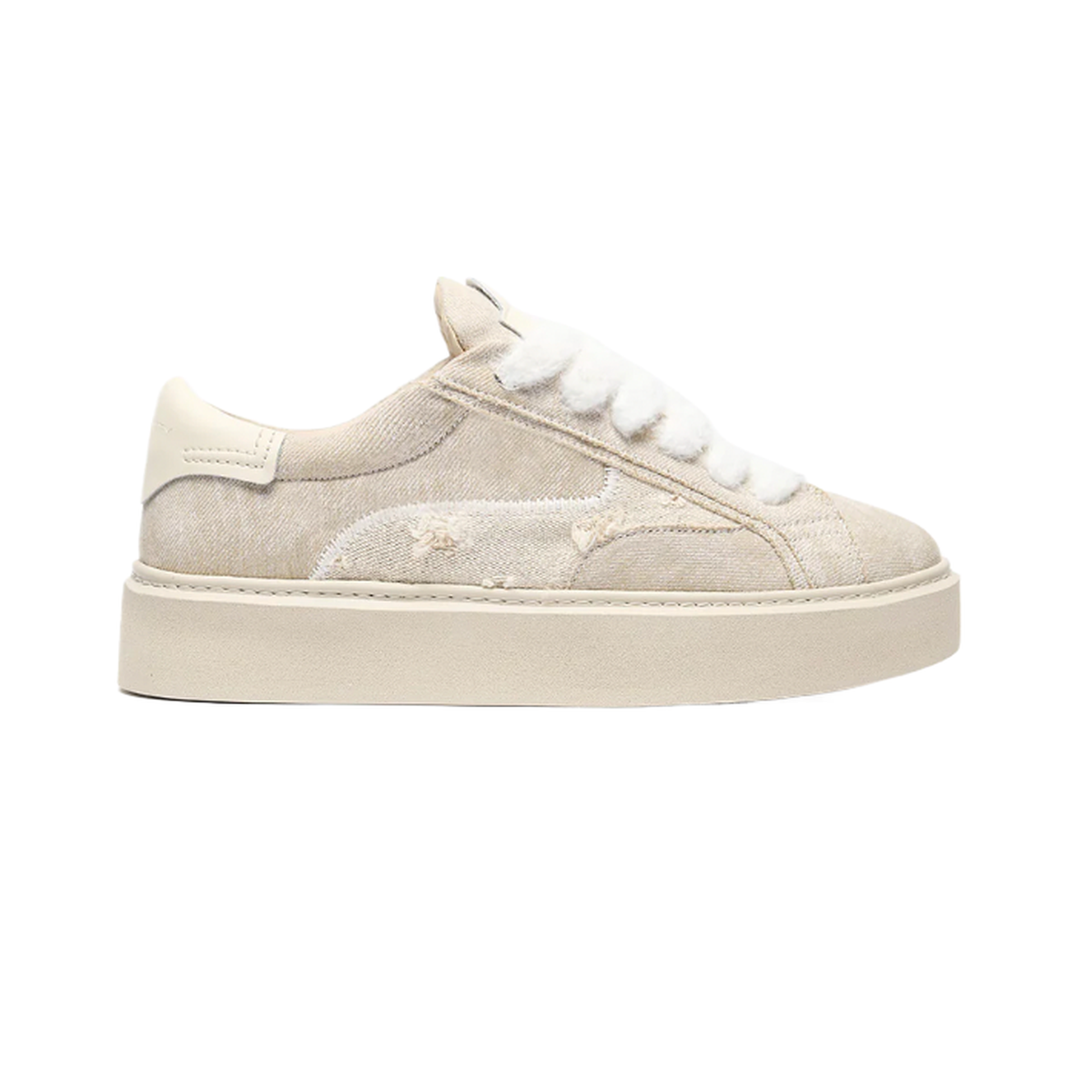 RETERNITY LE PROMENEUR - WASHED CREAM SNEAKERS