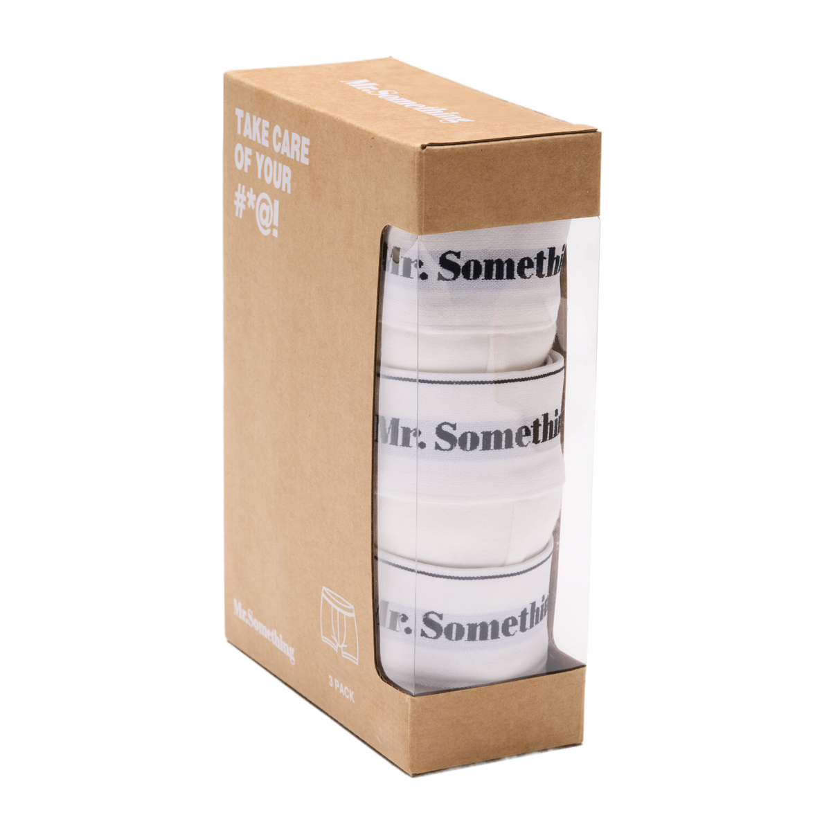 Mr.Something Trunk Boxers White Pack