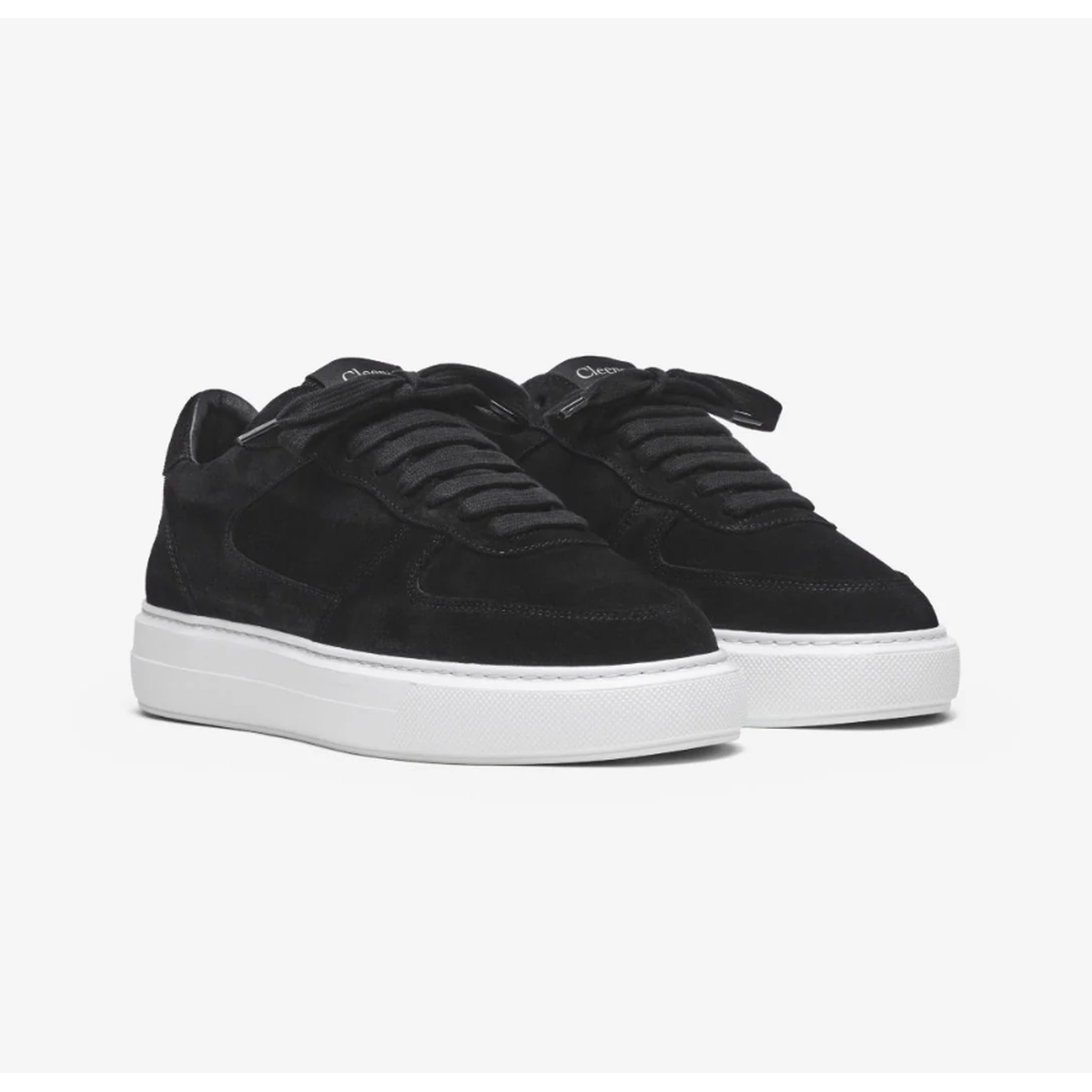 Cleens Court Black Suede Sneakers